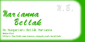 marianna bellak business card