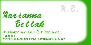 marianna bellak business card